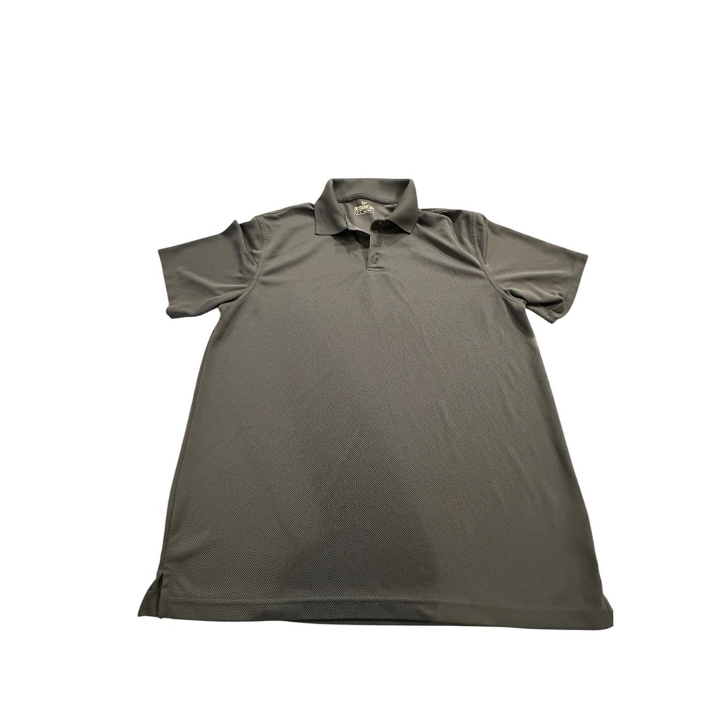Outdoor Life Polo Shirt Men's Gray Polo Golf Shirt Size Large Short Sleeve‎ EUC